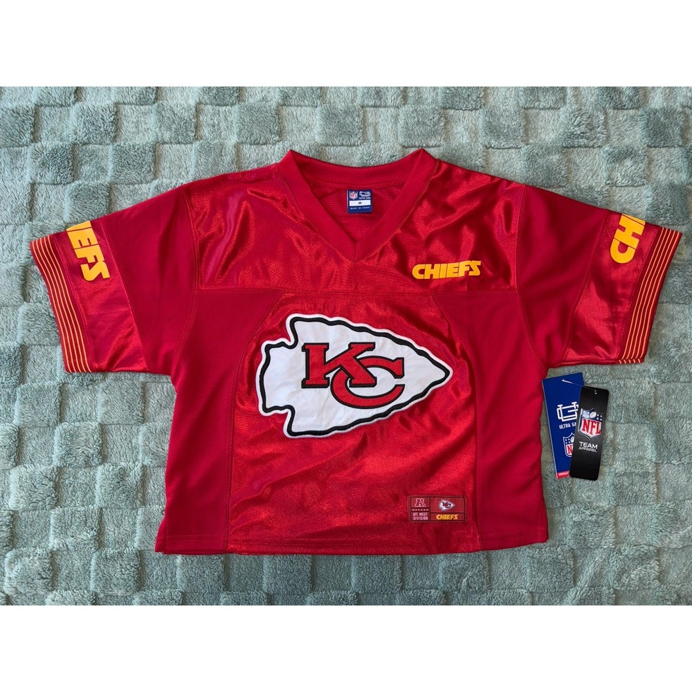 NFL Red and Yellow Chiefs Crop Top